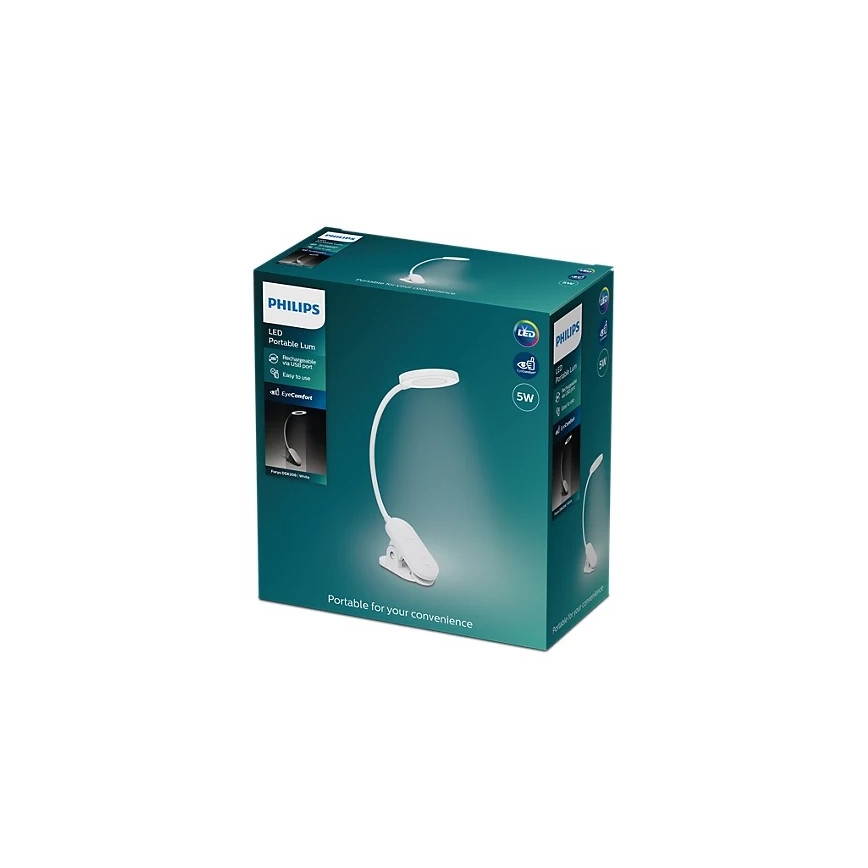 Philips - Lampe à pince à intensité variable LED/5W/5V CRI 90