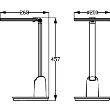 Philips - Lampe de table tactile à intensité variable EINSTEIN SCENE SWITCH LED/15W/230V 2800/4000/5100K CRI94