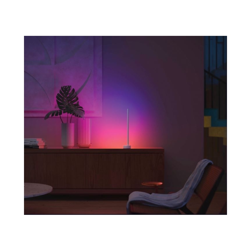 Philips - Lampe de table à intensité variable LED RGB Hue SIGNE LED/12W/230V 2000-6500K blanche