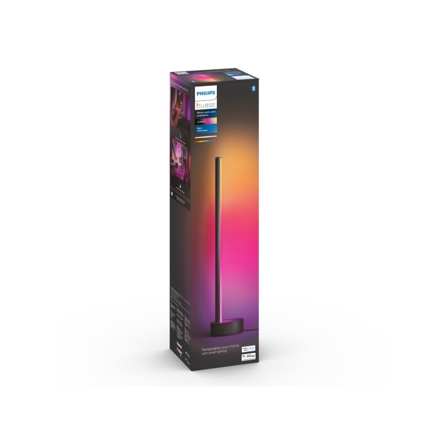 Philips - Lampe de table à intensité variable LED RGB Hue SIGNE LED/12W/230V 2000-6500K noire
