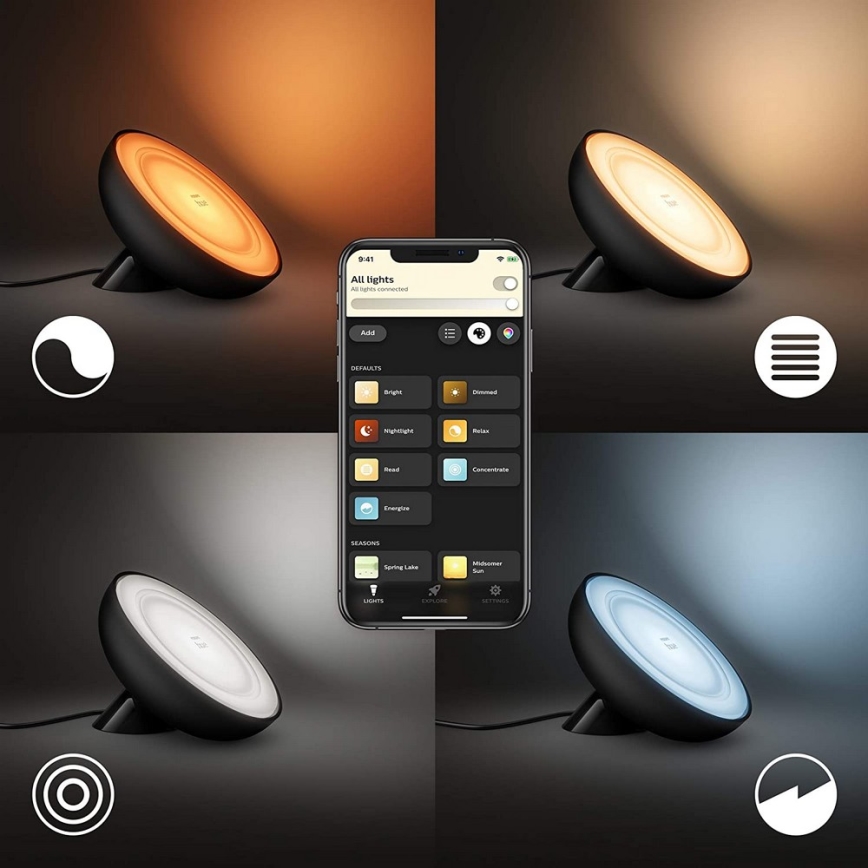 Philips - Lampe de table LED RVB dimmable Hue BLOOM LED/7,1W/230V