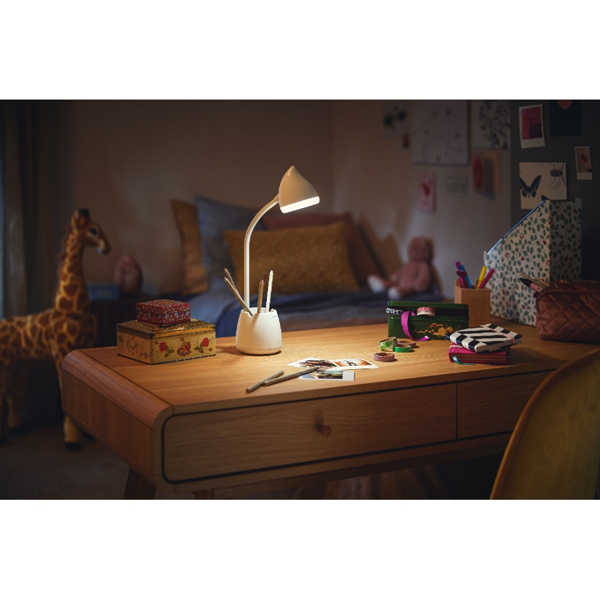 Philips - Lampe de table tactile à intensité variable HAT LED/4,5W/5V 1800 mAh 3000/4000/5700K CRI 90