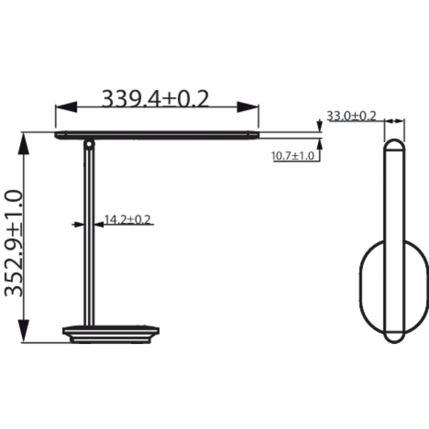 Philips - Lampe de table tactile à intensité variable IVORY LED/5W/5V 2700/3600/5000K CRI 90
