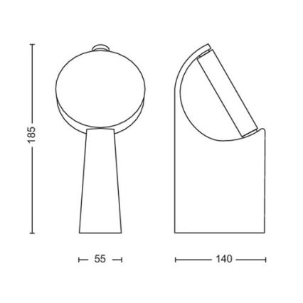 Philips - Lampe d'extérieur LED/7W/230V 2700K IP44