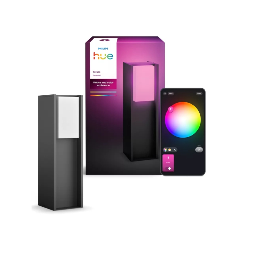 Philips - Lampe extérieure LED dimmable Hue TURACO 1x E27 / 8,1 W / 230 V / 40 cm / IP44