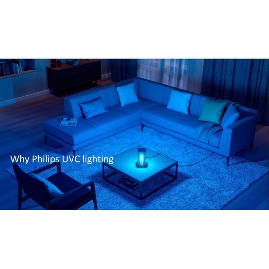 Philips - Lampe germicide désinfectante avec détecteur UV-C / 24W / 230V