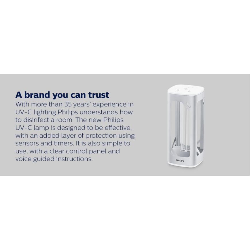 Philips - Lampe germicide désinfectante avec détecteur UV-C / 24W / 230V