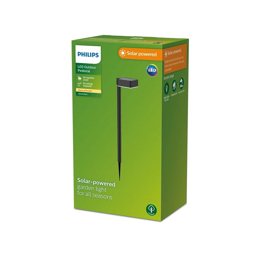Philips - Lampe solaire VYNCE LED/1,5W/3,7V 1500 mAh IP44