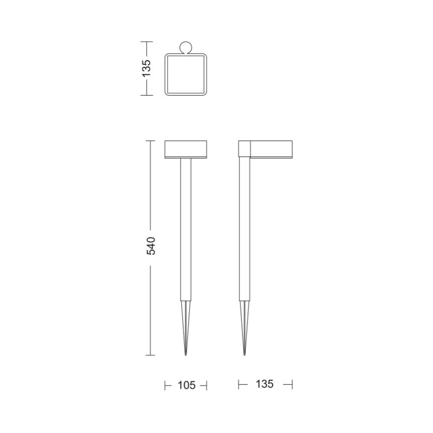 Philips - Lampe solaire VYNCE LED/1,5W/3,7V IP44