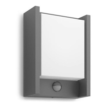 Philips - LED Applique da esterno con sensore ARBOUR LED/3,8W/230V 2700K IP44