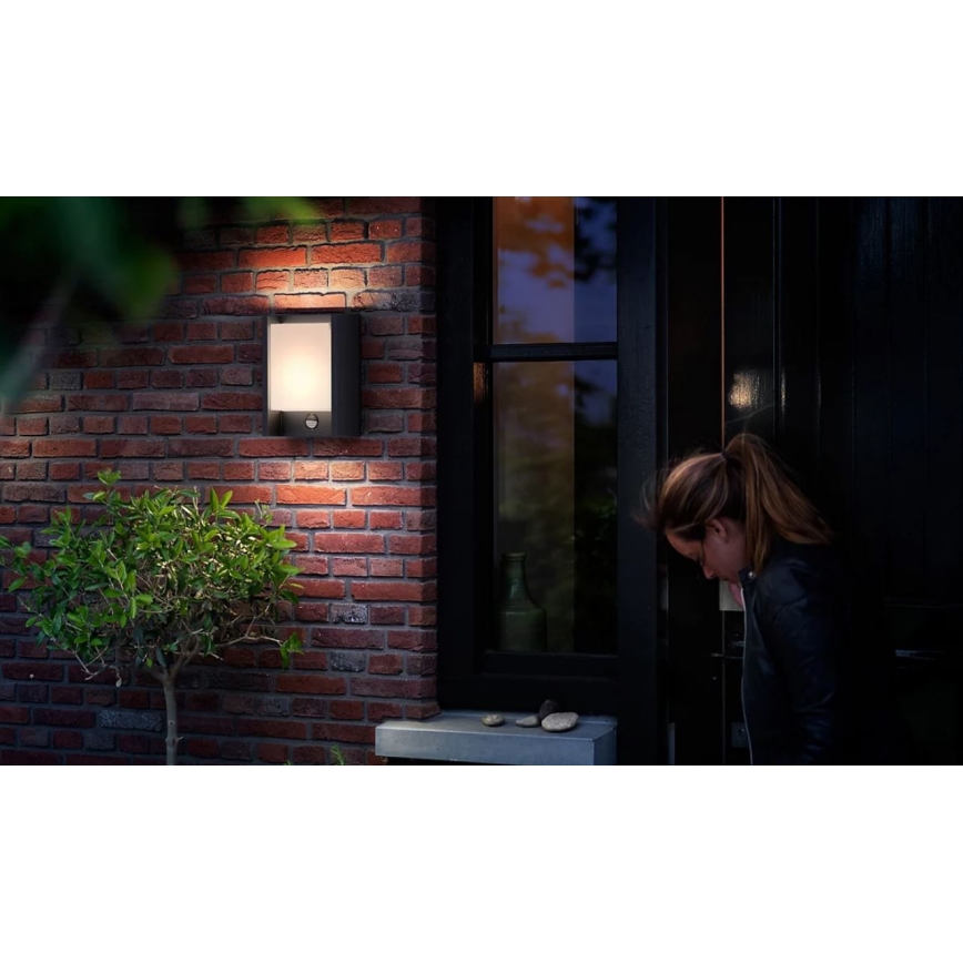 Philips - LED Applique da esterno con sensore ARBOUR LED/3,8W/230V 2700K IP44