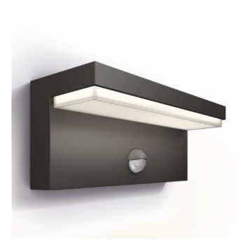 Philips - LED Applique da esterno con sensore BUSTAN LED/3,8W/230V 2700K IP44