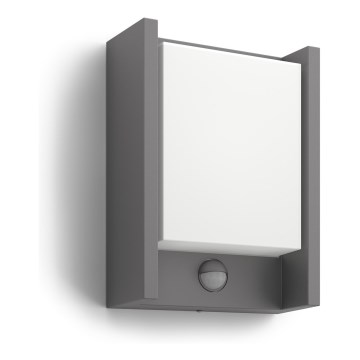 Philips - LED Applique da esterno con sensore LED/6W 2700K IP44
