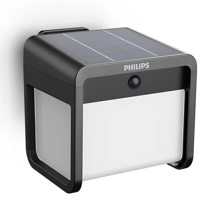 Philips - LED Applique solare con sensore di movimento e crepuscolare EZRA LED/1,8W/3,7V 2600 mAh 3000K IP44