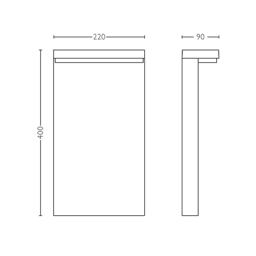 Philips - LED-Außenleuchte BUSTAN LED/3,8W/230V 2700K 40 cm IP44