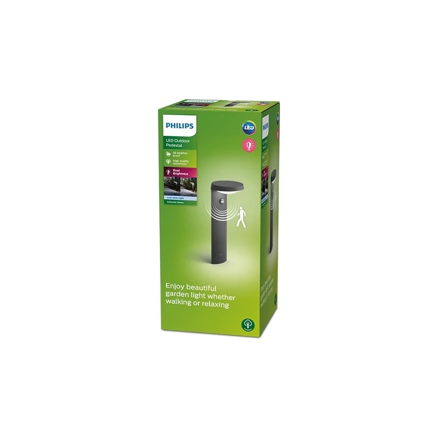 Philips – LED-Außenleuchte mit Sensor LED/9W/230V 4000K IP44
