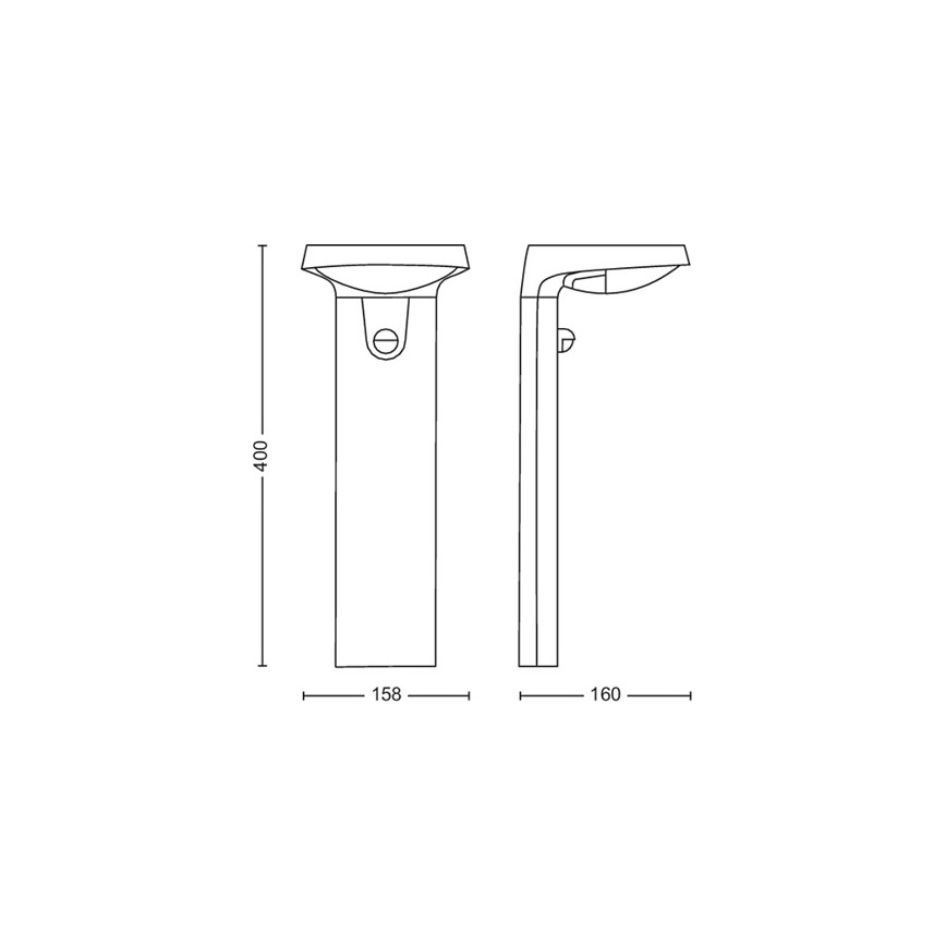 Philips – LED-Außenleuchte mit Sensor LED/9W/230V 4000K IP44