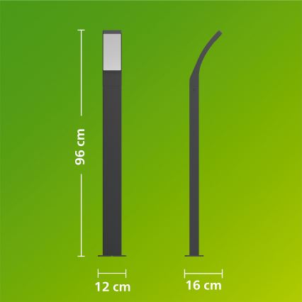 Philips - LED-Außenleuchte SPLAY LED/4,3W/230V 2700K 96 cm IP44