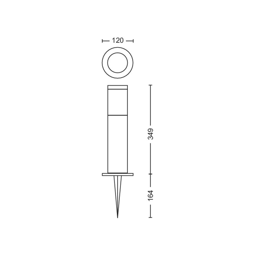 Philips – LED-Außenleuchte GARDENLINK LED/6W/12V 4000K IP44