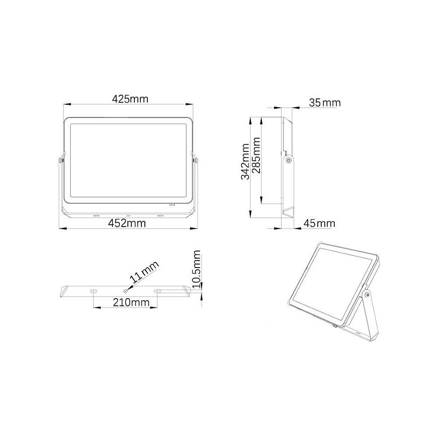 Philips – LED-Außenstrahler PROJECTLINE LED/200W/230V IP65 3000K