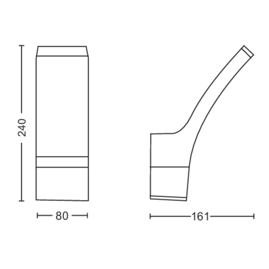 Philips - LED-Außenwandleuchte LED/12W/230V 4000K IP44