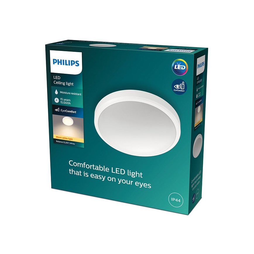 Philips - LED-Badezimmerdeckenleuchte BALANCE LED/17W/230V IP44