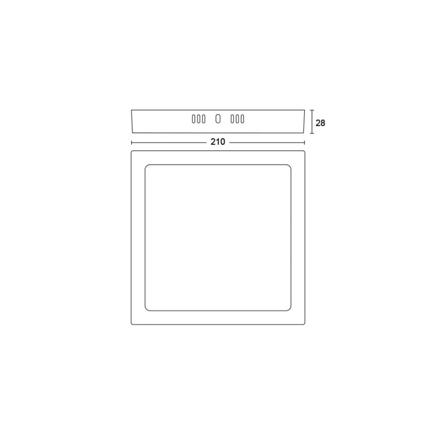 Philips - LED-Deckenleuchte LED/12W/230V 2700K weiß