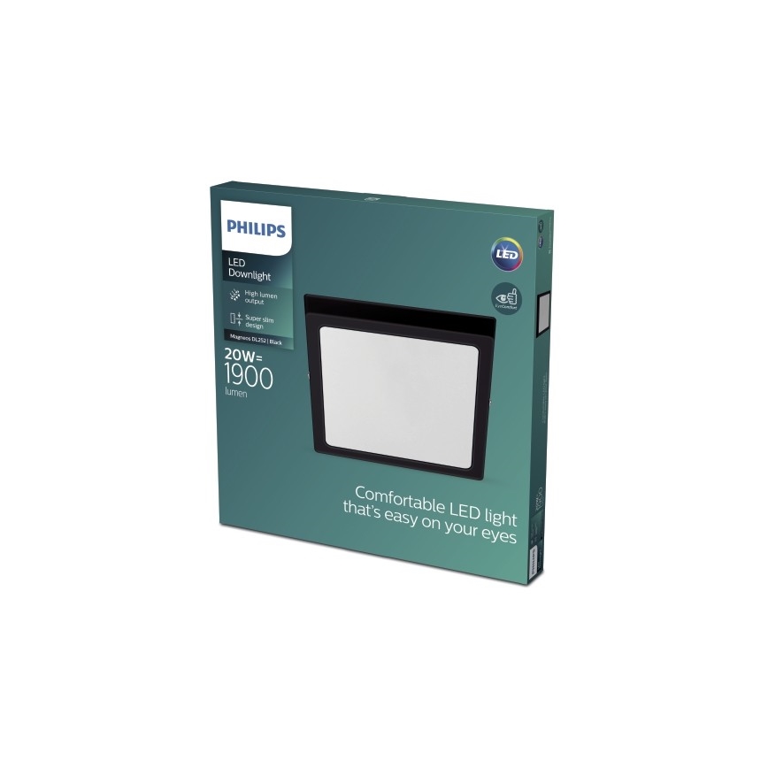 Philips - LED-Deckenleuchte LED/20W/230V 2700K schwarz