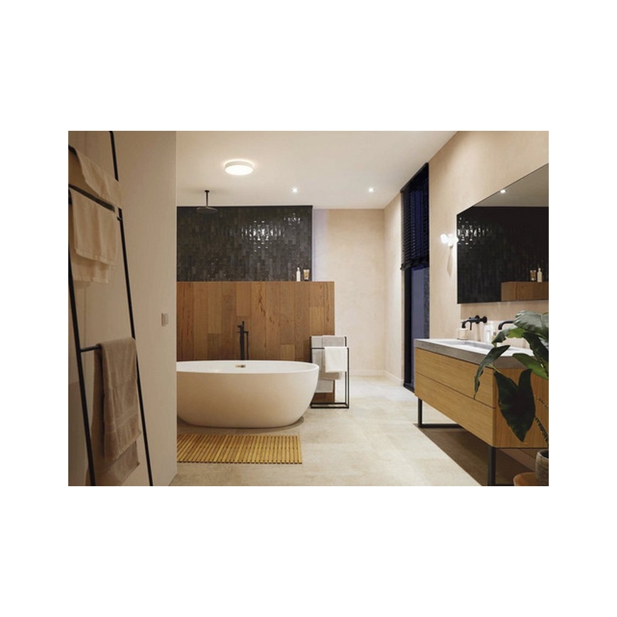 Philips - LED dimmbare Badezimmerleuchte Hue DEVERE LED/19,2W/230V IP44 d. 381 mm 2200-6500K + Fernbedienung