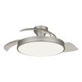 Philips - LED-dimmbare Deckenleuchte mit Ventilator ATLAS LED/35W/230V mattchrom + Fernbedienung