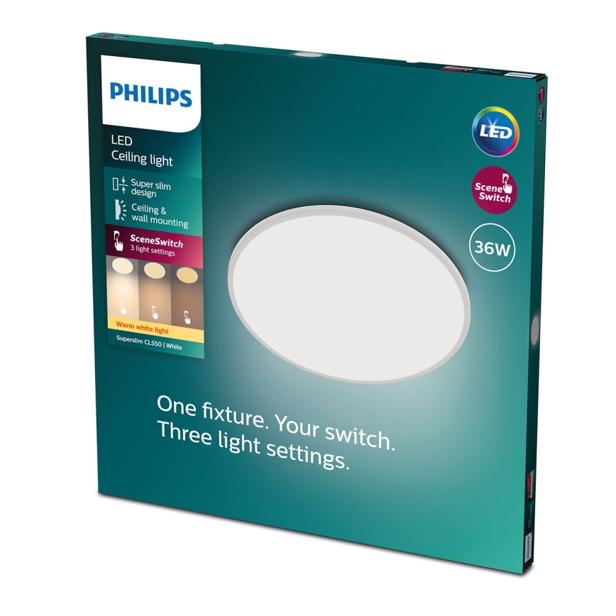 Philips - LED dimmbare Deckenleuchte SCENE SWITCH LED/36W/230V