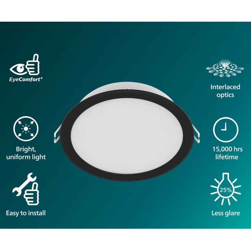 Philips - LED-Einbauleuchte MESON LED/12,5W/230V 3000K
