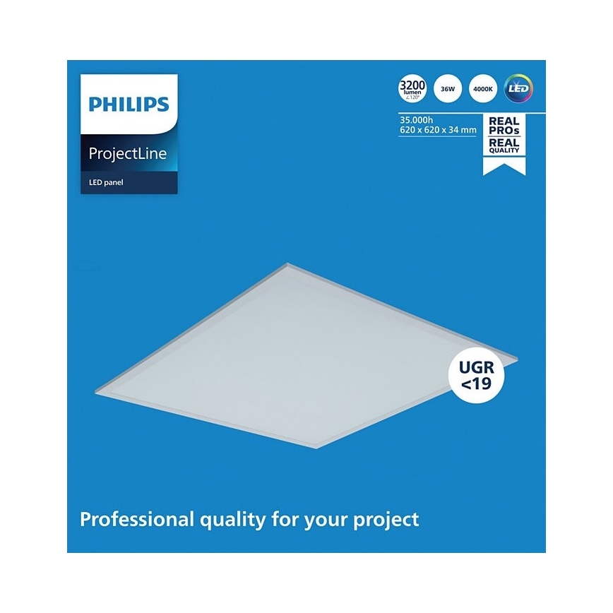 Philips - LED-Einbaupanel PROJECTLINE LED/36W/230V 62x62 cm