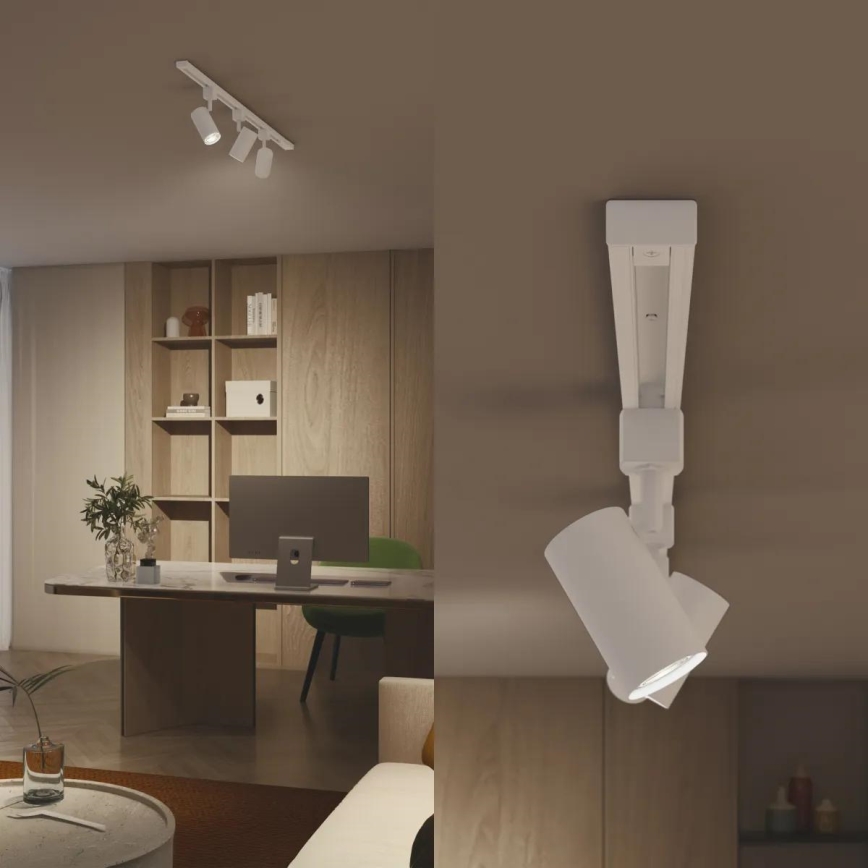 Philips - Faretto LED RGBW dimmerabile per binario EASYLINK HUE 3xGU10/4,7W/230V 2200-6500K 1m bianco