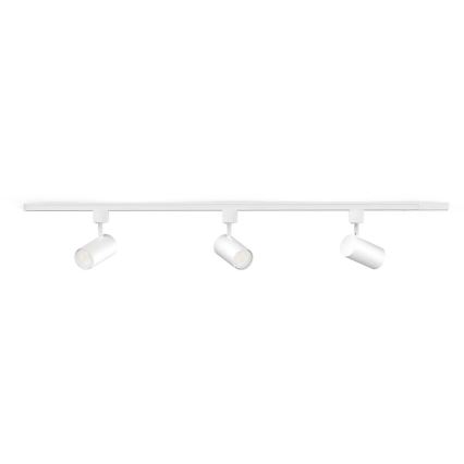 Philips - Faretto LED RGBW dimmerabile per binario EASYLINK HUE 3xGU10/4,7W/230V 2200-6500K 1m bianco