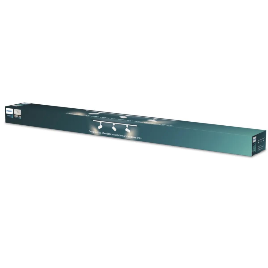 Philips - Faretto LED RGBW dimmerabile per binario EASYLINK HUE 3xGU10/4,7W/230V 2200-6500K 1m bianco