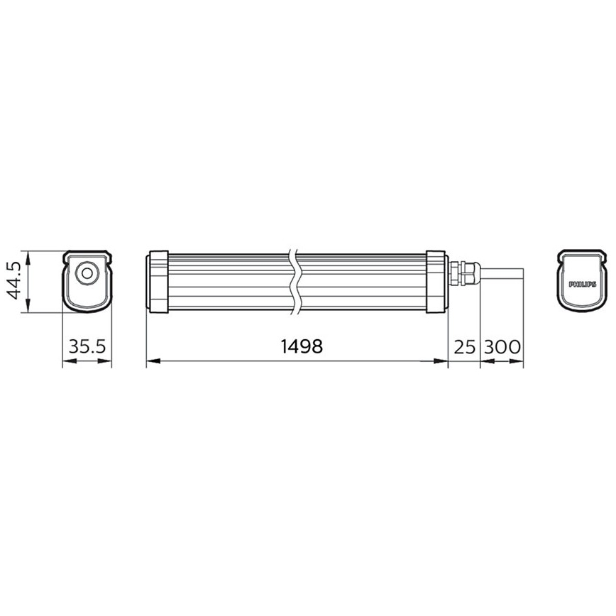 Philips – LED-Hochleistungsleuchte PROJECTLINE LED/54W/230V IP65