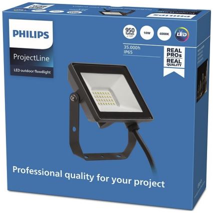 Philips – LED-Outdoor-Strahler PROJECTLINE LED/10W/230V IP65 4000K