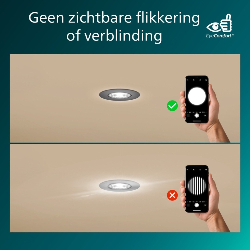 Philips - Luminaire encastré LED dimmable CILANTRO LED/5W/230V 4000K noir