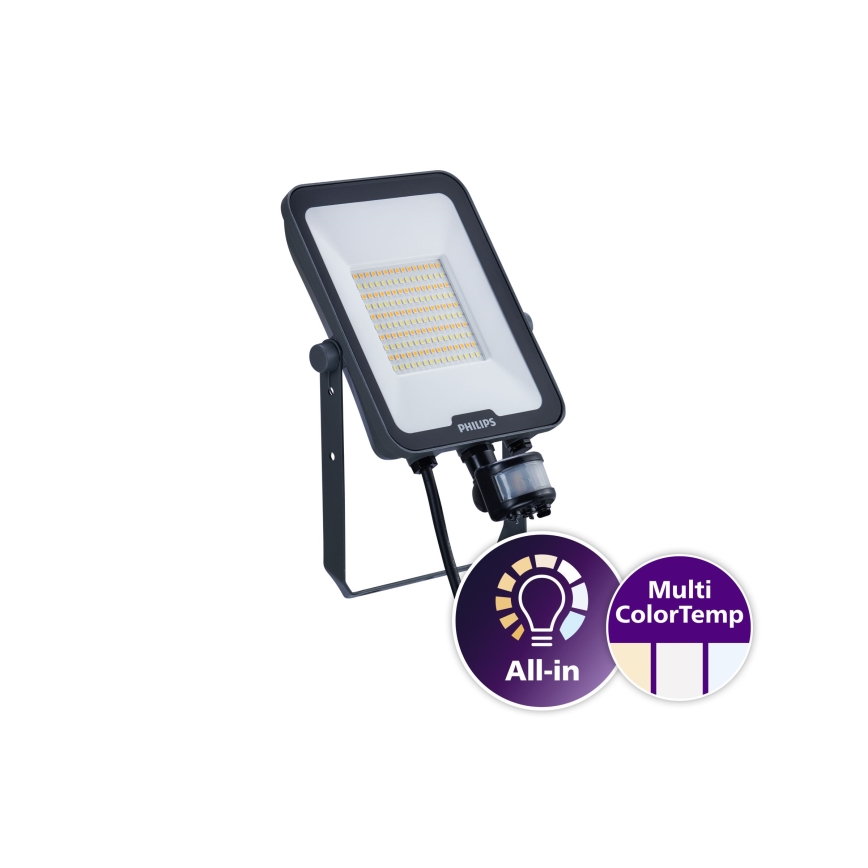 Philips - Proiettore LED con sensore di movimento e sensore crepuscolare LEDINAIRE ALL-IN LED/50W/230V 3000/4000/6500K IP65