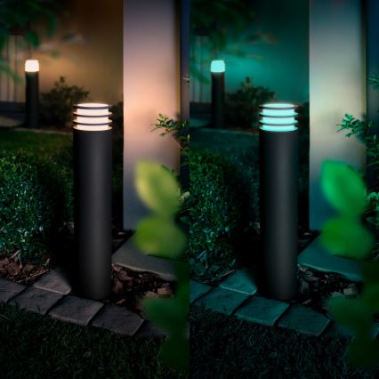 Philips - Hue LUCCA LED-RGB Außenleuchte, dimmbar, 1xE27/8,1W/230V, 77 cm, 1000-20000K, IP44