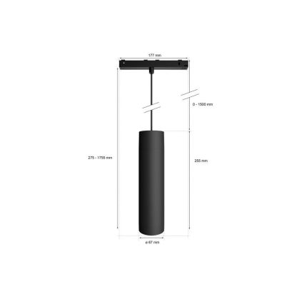Philips - PERIFO LED RGB dimmbare Pendelleuchte mit Hängekabel für das Hue-Schienensystem LED RGB/5,2W/24V 2000-6500K