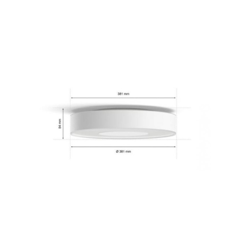 Philips - Lampada da bagno LED RGB dimmerabile Hue XAMENTO LED/33,5W/230V IP44 d. 381mm 2000-6500K