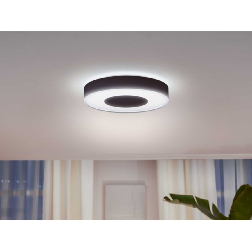 Philips - Plafoniera dimmerabile LED RGB Hue INFUSE LED/52,5W/230V 2000-6500K Ø 425 mm nera
