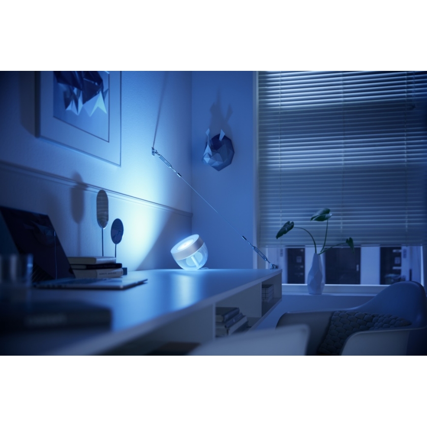 Philips - LED RGB Tischlampe Hue IRIS LED/10W/230V silbern