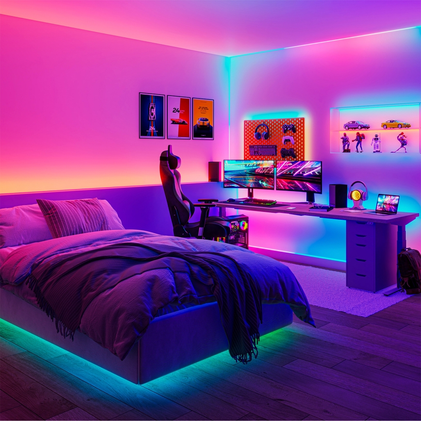 Philips - LED RGBIC dimmbarer LED-Streifen SMART STRIP 10m LED/43W/230V 2700-6500K Wi-Fi