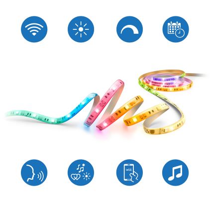 Philips - LED RGBIC dimmbarer LED-Streifen SMART STRIP 10m LED/43W/230V 2700-6500K Wi-Fi