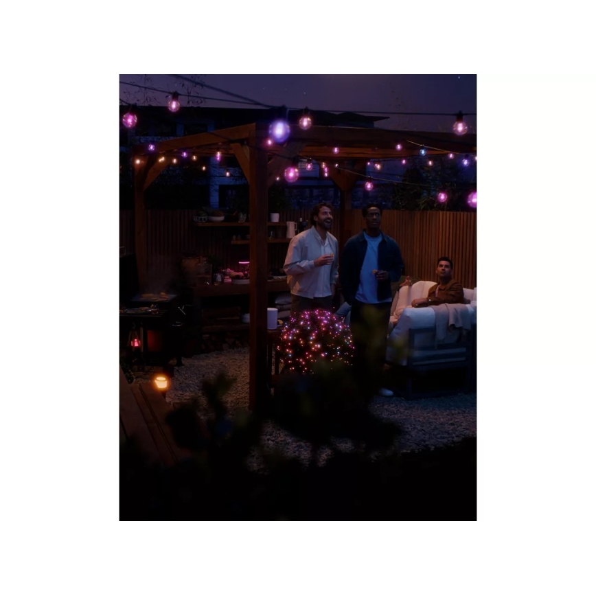 Philips - LED RGBW dimmbar Außen-Lichterkette Hue FESTAVIA 20xLED 14m IP65