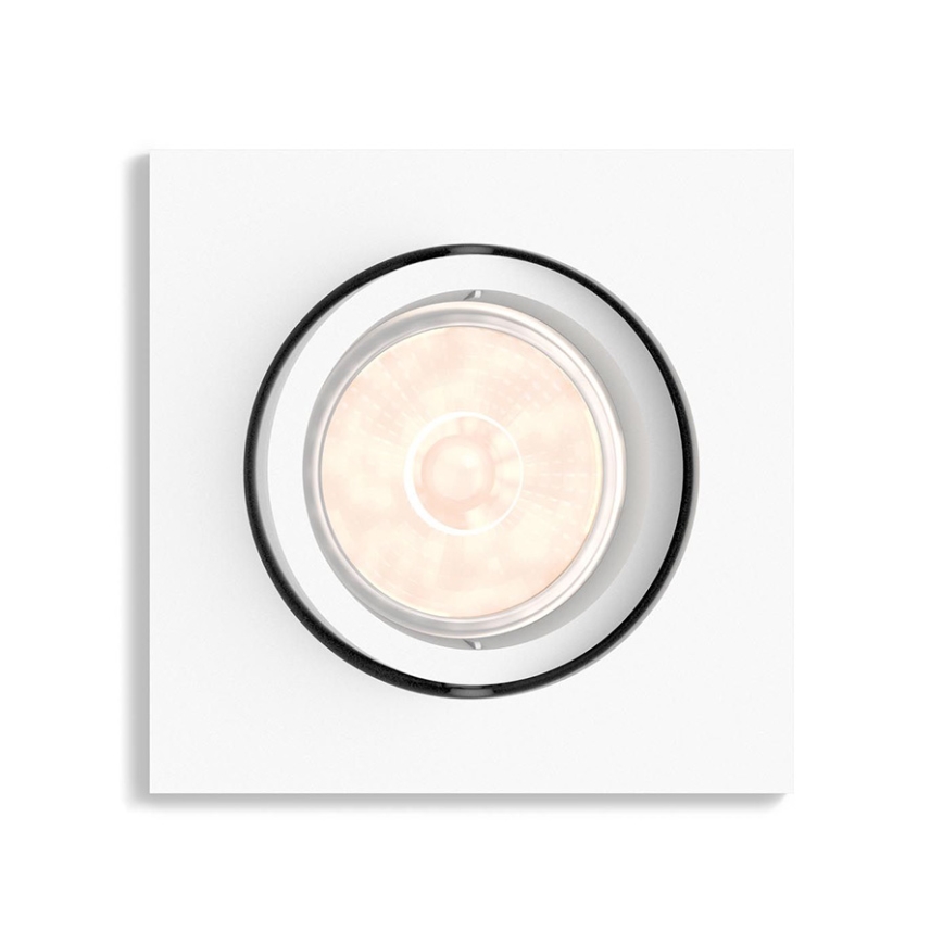Philips - dimmbarer LED RGBW-Einbaustrahler DONEGAL 1xGU10/4,8W/230V + Fernbedienung