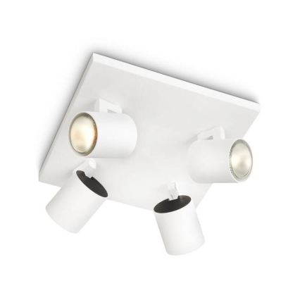 Philips - LED RGBW dimmbarer Deckenspot RUNNER 4xGU10/6,5W/230V 2700-6500K weiß